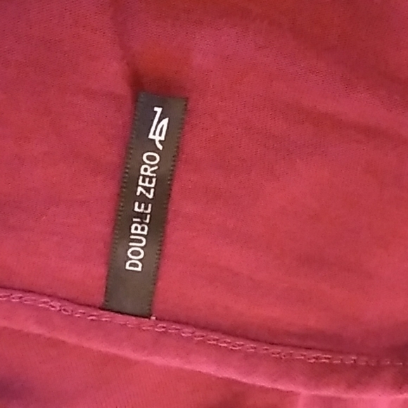 Double zero 100% rayon burgundy Fit And Flare top Size Large - Picture 6 of 7